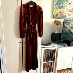 Vintage Christian Dior velvet robe dressing gown